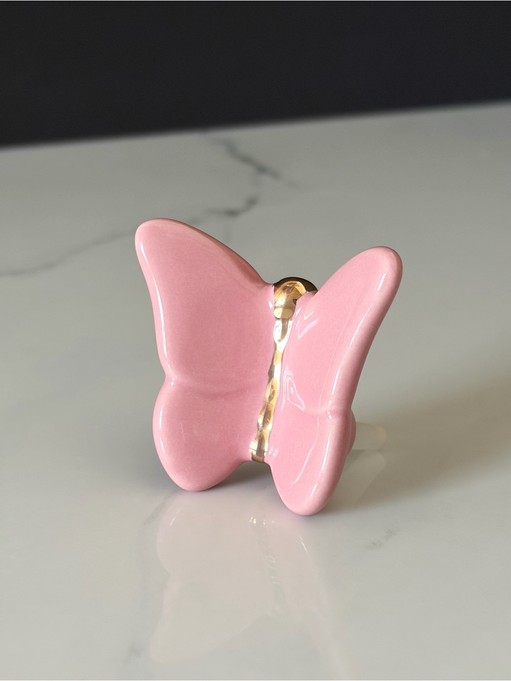 Pink & Gold Butterfly Attachment by Nora Fleming